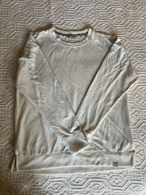 Alpine Design Men's Crewneck Sweater in Off-White